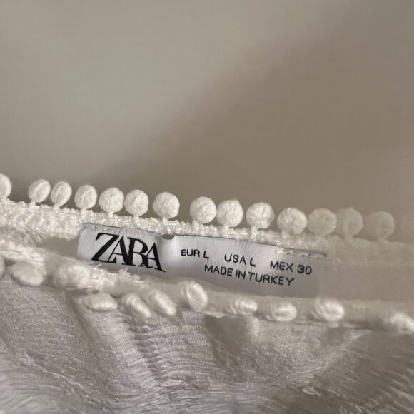 Zara white summer minidress - Picture 3 of 4